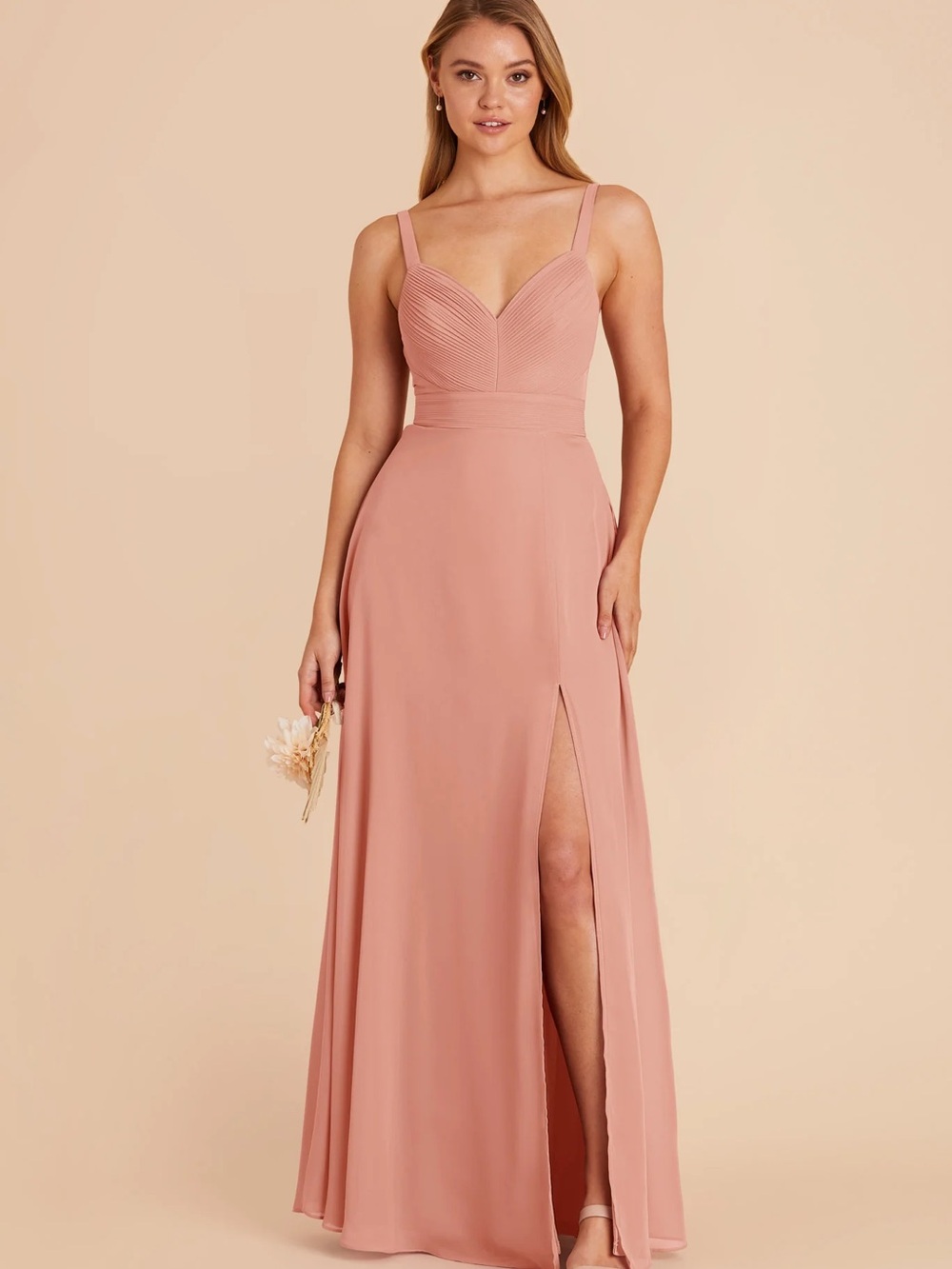 Birdy Grey Dusty Rose Spaghetti Strap Bridesmaid Dress
